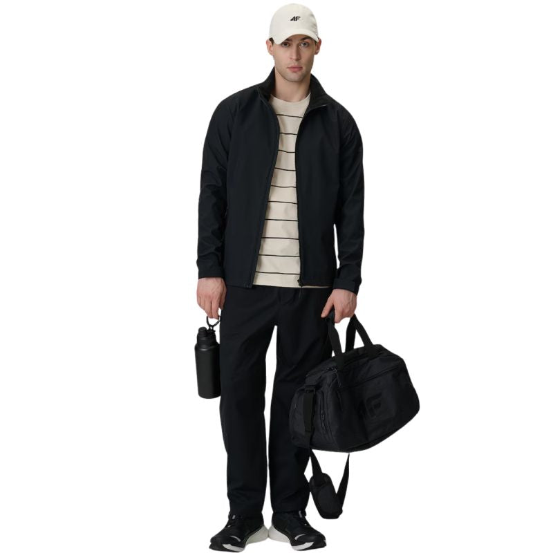Men's softshell jacket 4F M548 deep black 4FWSS26TSOFM548 20S