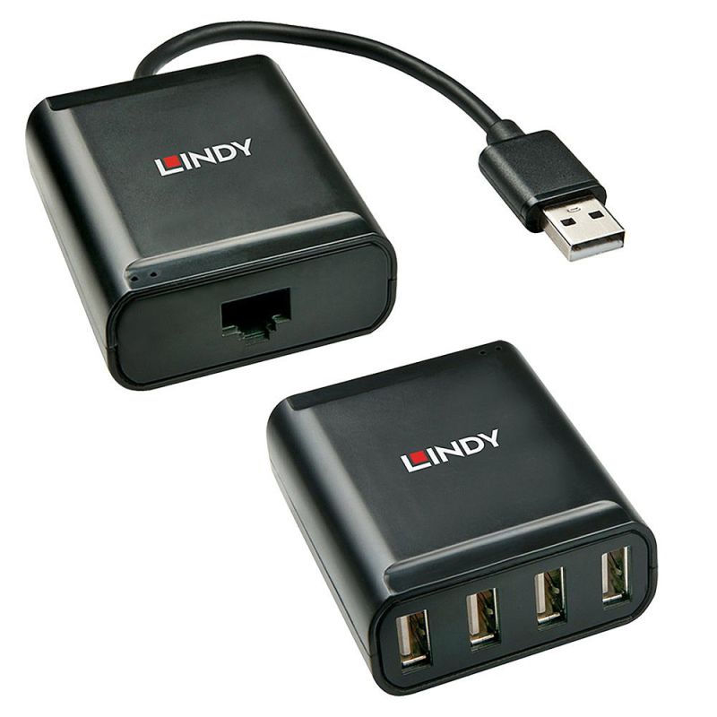 Lindy 42679 USB 2.0 Hubs and Hubs Black Kable i adaptery/Adaptery, przejściówki Your Sports Performance