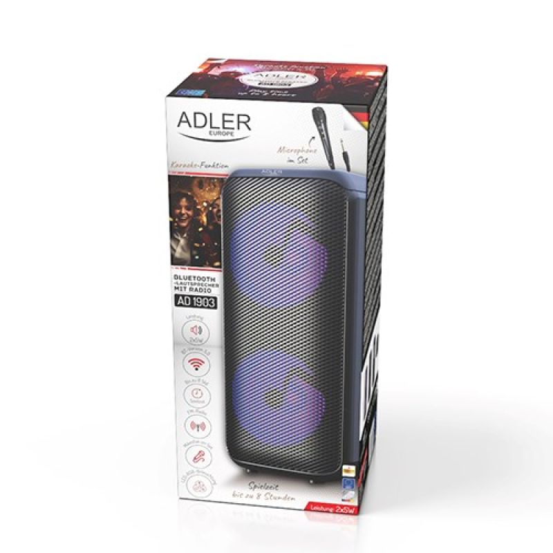 ADLER AD 1903 Bluetooth Speaker In preparation Your Sports Performance