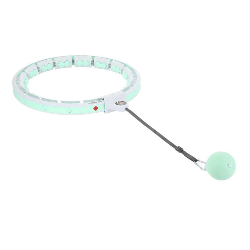 Hula hoop HMS HHW06 with studs, weight and counter green In preparation Your Sports Performance