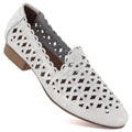Women's leather openwork shoes, white Jezzi OL50-1 To be categorized Your Sports Performance