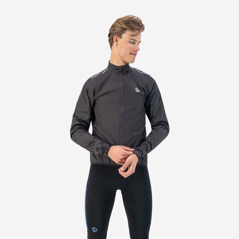 Rogelli CORE rain jacket black M Rogelli/Rower/Men/Kurtki/Przeciwdeszczowe Your Sports Performance