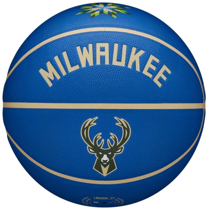 Wilson NBA Team City Collector Milwaukee Bucks Ball WZ4016417ID basketball Accessories/Balls/Basketball Your Sports Performance