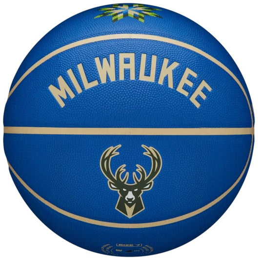 Wilson NBA Team City Collector Milwaukee Bucks Ball WZ4016417ID basketball Accessories/Balls/Basketball Your Sports Performance