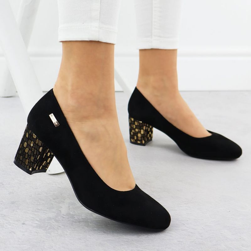 Suede high heel pumps Sergio Leone W SK314D black Footwear/Lifestyle/Sergio Leone Your Sports Performance