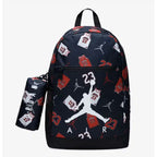 Air Jordan School Pencil Case Backpack with Pencil Case - 9B0503-W0G Akcesoria i sprzęt koszykarski/Torby i plecaki Your Sports Performance