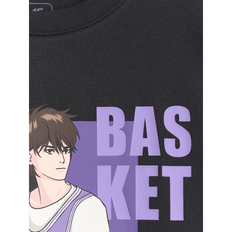 Boy's oversize T-shirt with print 4F 4FJRAW25TTSHM3062-20S 4f