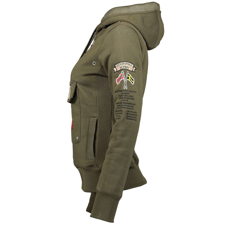 Geographical Norway Gymclass DB 054 M sweatshirt WW2491H/GN-Kaki Clothing/Outdoor/Geographical Norway Your Sports Performance
