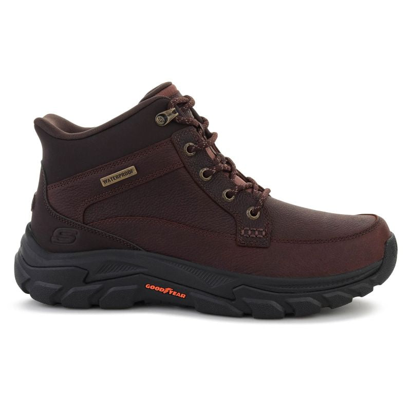 SKECHERS SLIP-INS WATERPROOF RELAXED FIT: RESPECTED 2.0 - ORSON 205652-RDBR