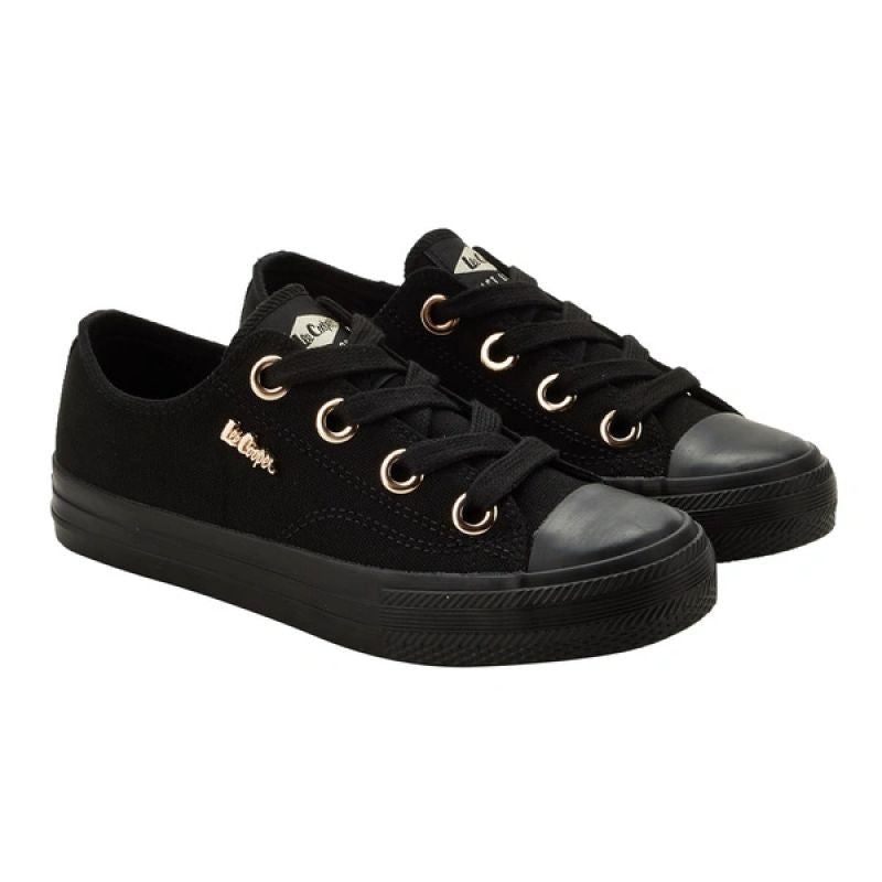Lee Cooper women's sports shoes fabric sneakers stylish black Lee Cooper