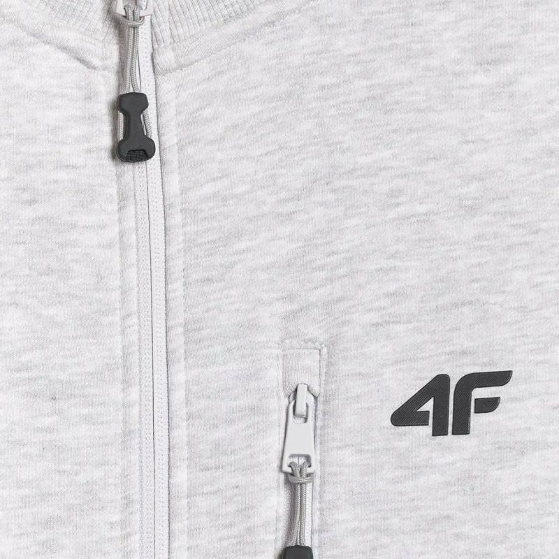 Men's sweatshirt 4F M2547 cool light gray melange 4FWMM00TSWSM2547 27M
