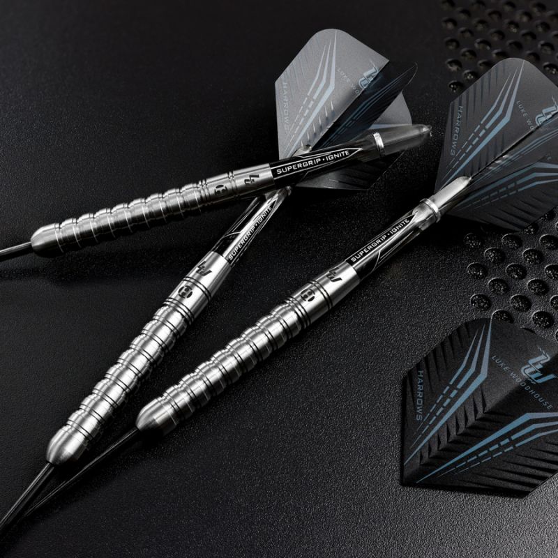 Harrows Luke Woodhouse 90% Steeltip darts In preparation Your Sports Performance