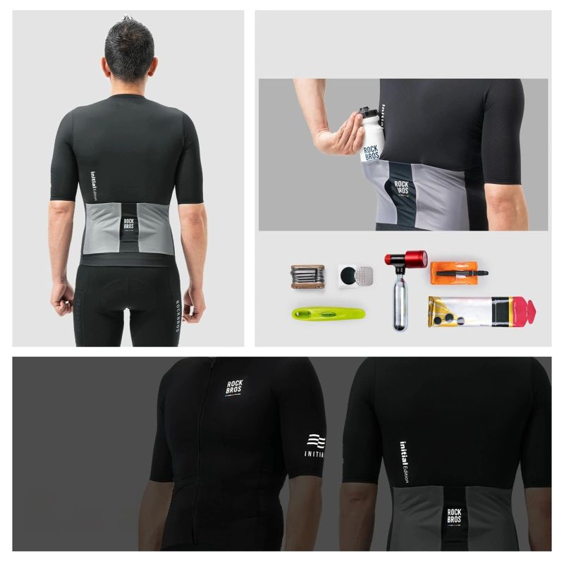 Rockbros 15220032001 ROAD TO SKY men's cycling jersey short sleeve S - black Rockbros