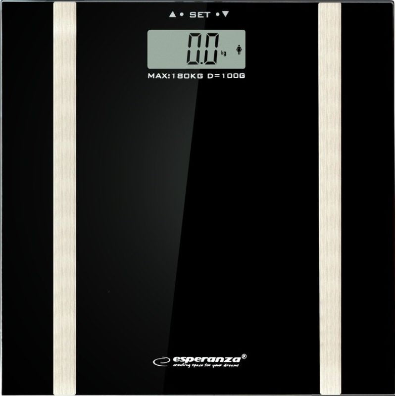 Esperanza SAMBA EBS018K bathroom scale (black) AGD - Produkty/Wagi łazienkowe Your Sports Performance