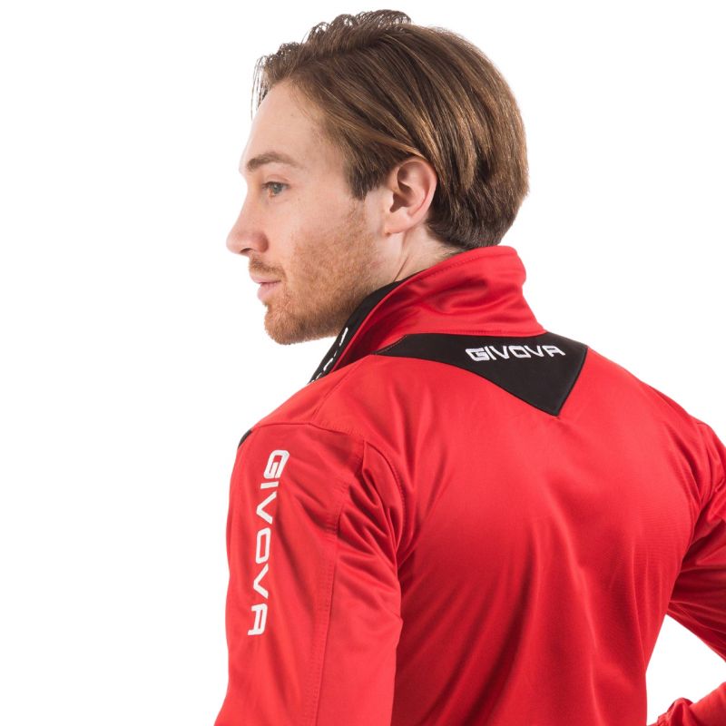 Tracksuit Givova Tuta Visa TR018 1210 red/black Clothing/Football/Mężczyźni/Joma Givova