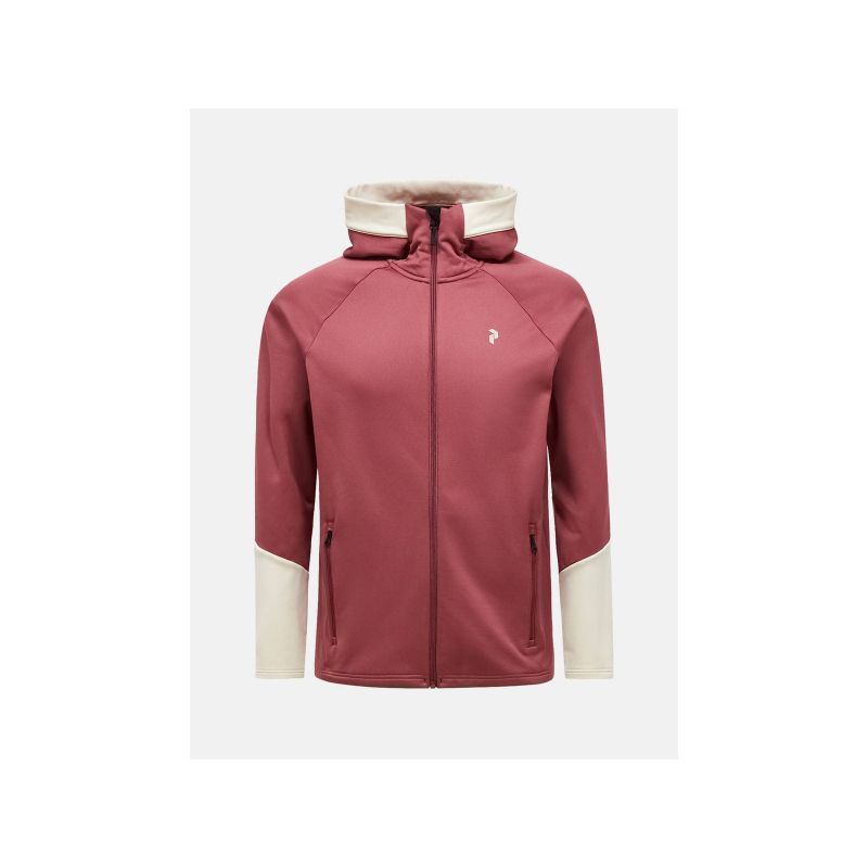PEAK PERFORMANCE M Rider Essentials Midlayer Zip Hoodie Red