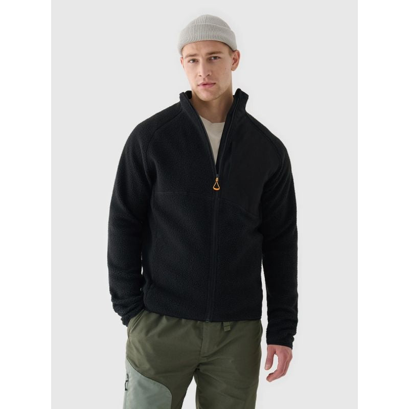 Men's sherpa fleece with stand-up collar 4F 4FRAW24TFLEM360-20S 4f