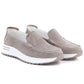 Leather moccasins with a thick sole, openwork, fango Jezzi 9793 Jezzi