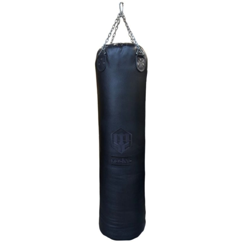 Leather punching bag 140 cm x 40 cm filled - WWS-14040-1H black In preparation Your Sports Performance