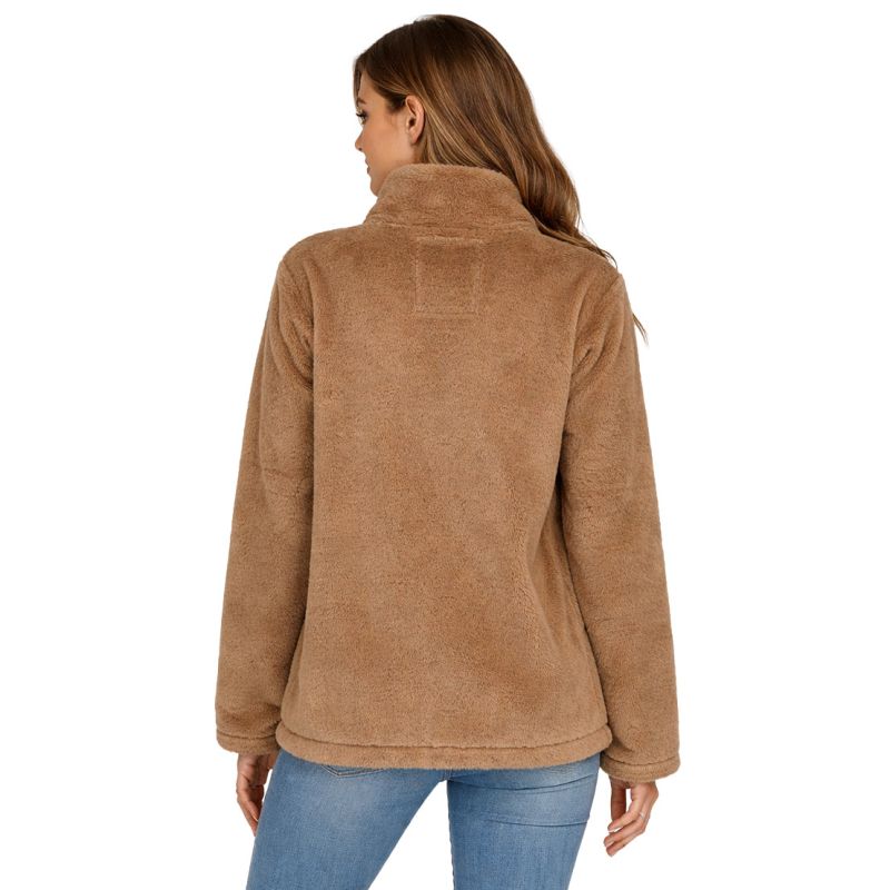 Women’s fleece jacket Geographical Norway TOFURE TAUPE DB LADY 0124 (WZ8151F/GN-TAUPE)