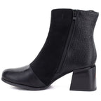 Women's insulated ankle boots with a block heel, black M.Daszyński SA269-5