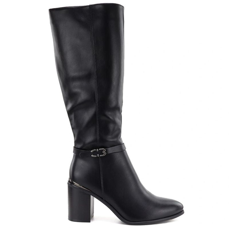 Women’s Black Block-Heel Boots Sergio Leone KZ-08