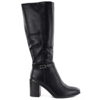 Women’s Black Block-Heel Boots Sergio Leone KZ-08