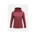 Women's PEAK PERFORMANCE W Trail Polartec Power Grid Zip Hoodie, red