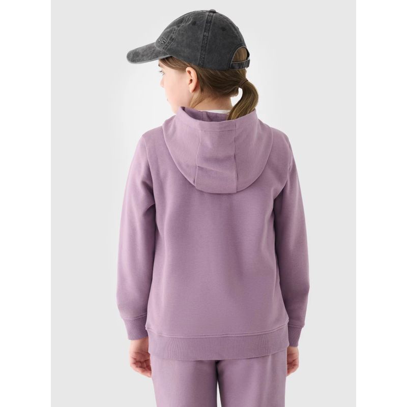 Girls' sweatshirt with a hood, 4F Junior 4FJWMM00TSWSF1315-51S *Kategoria tymczasowa Your Sports Performance