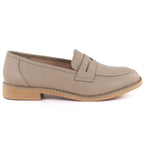 Beige leather loafers Jezzi SFY25128 To be categorized Your Sports Performance