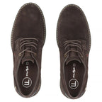 Men's casual leather shoes, suede, dark brown, Filippo MP8317