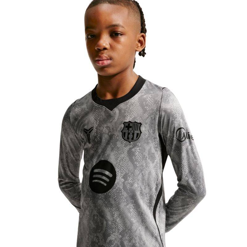 Nike FC Barcelona 2026/27 Stadium Away Kids' Goalkeeper Jersey Gray IO8337 013