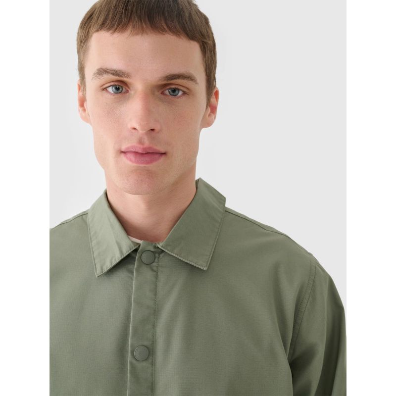 Men's transitional shirt jacket 4F 4FRSS24TTJAM0887-44S *Kategoria tymczasowa Your Sports Performance