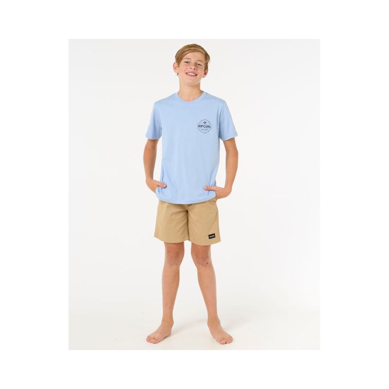 RIP CURL STAPLE TEE - BOY blue