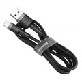 BASEUS LIGHTNING USB CABLE 2.4A 1M GREY-BLACK In preparation Your Sports Performance