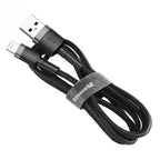BASEUS LIGHTNING USB CABLE 2.4A 1M GREY-BLACK In preparation Your Sports Performance