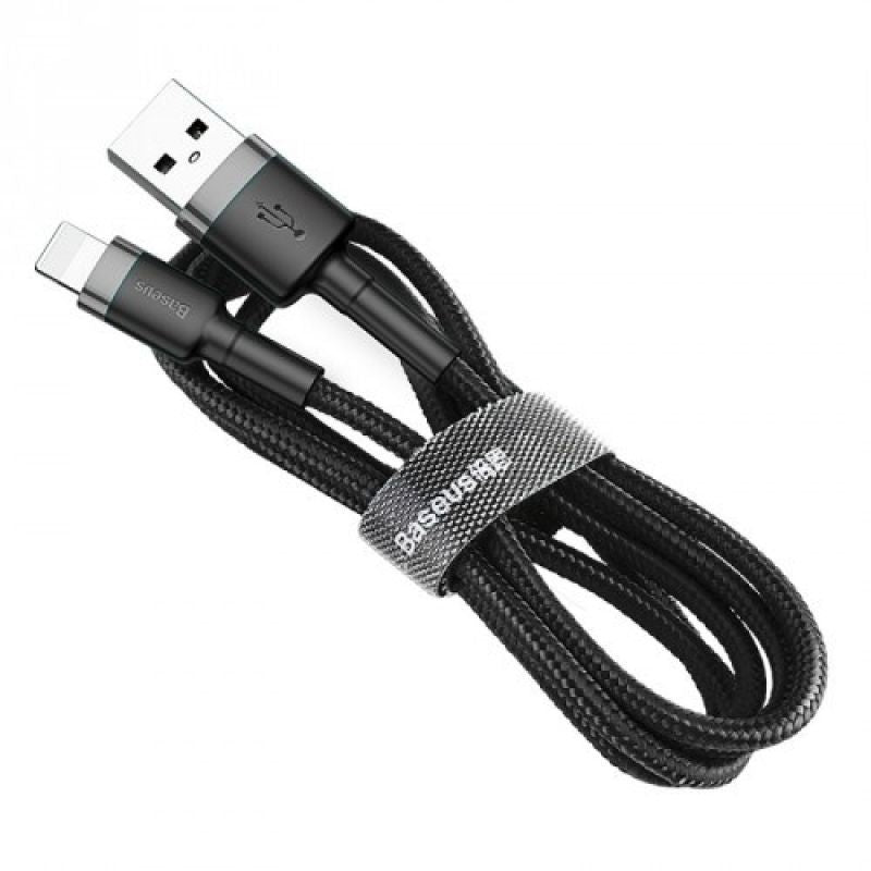 BASEUS LIGHTNING USB CABLE 2.4A 1M GREY-BLACK In preparation Your Sports Performance