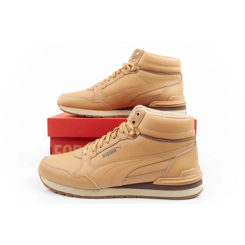 Puma ST Runner v4 Mid men's high-top sneakers brown Puma