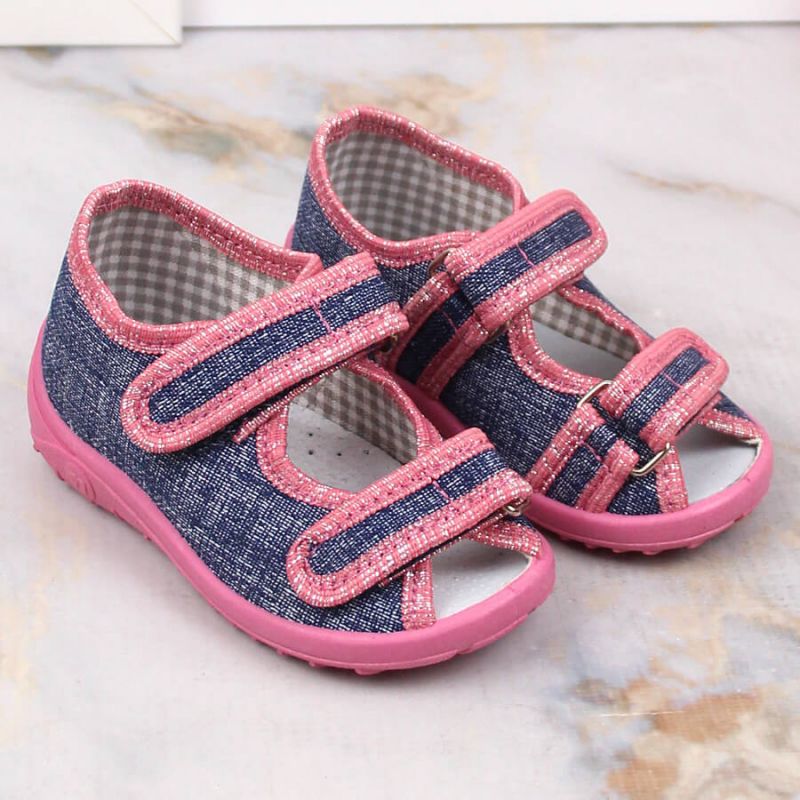 Home slippers Nazo Jr. TEX4B navy blue-pink Footwear/Lifestyle Your Sports Performance