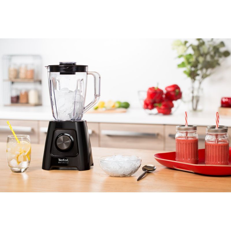 Tefal BlendForce II BL4208 blender 1.25 l Tabletop blender 600 W Black AGD - Produkty/Miksery / Blendery Your Sports Performance