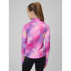 Girls' slim sports sweatshirt without hood 4F 4FJRSS26TFSWF0988-90A