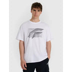 Men's regular printed T-shirt 4F 4FRAW25TTSHM3259-10S 4f