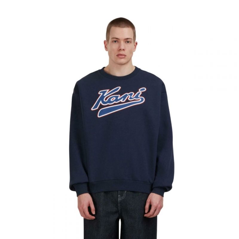 Karl Kani sweatshirt Varsity Print Os Crewneck PD00007519 In preparation Your Sports Performance
