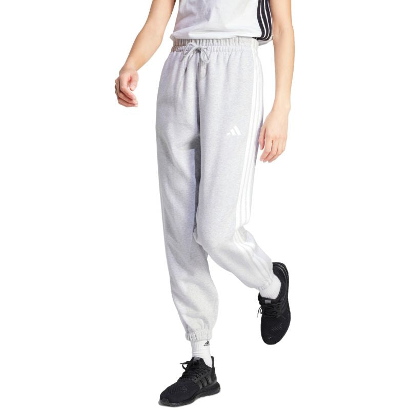 adidas Essentials 3-Stripes Fleece Loose-Fit Pants IN6178 Clothing/Lifestyle/Trousers, shorts Adidas