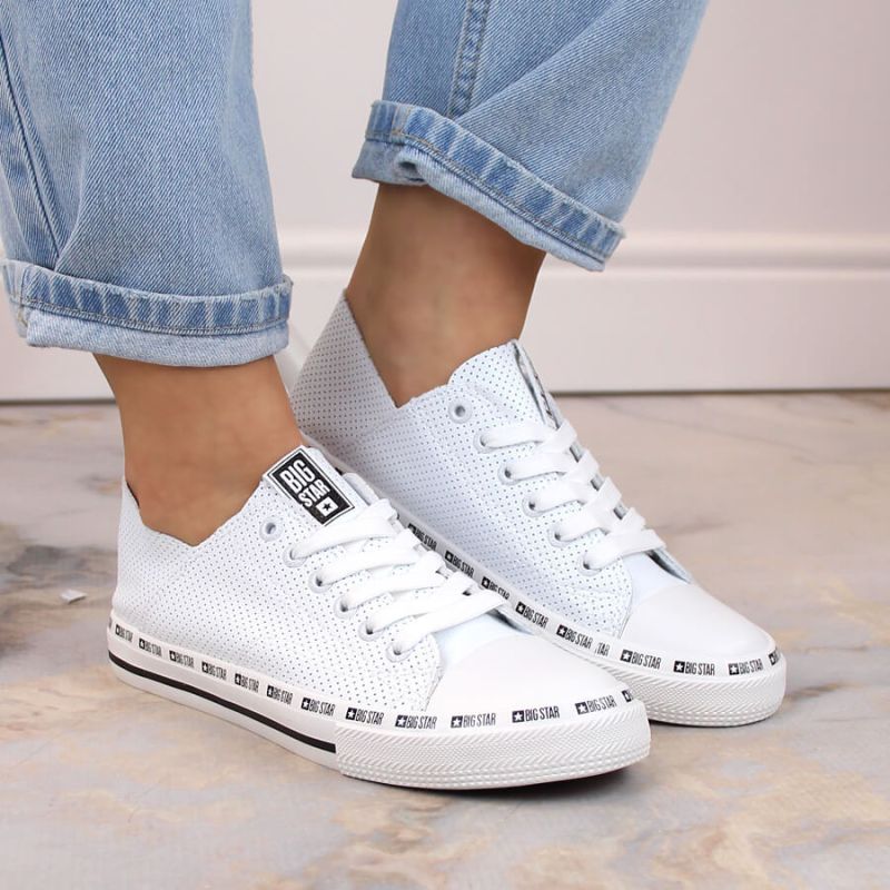Big Star W FF274024 openwork low sneakers white Footwear/Lifestyle/Big Star Your Sports Performance