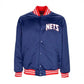 Mitchell &amp; Ness NBA Heavyweight Satin Jacket New Jersey Nets OJBF3413-NJNYYPPPNAVY Clothing/Lifestyle/Mitchell & Ness Your Sports Performance