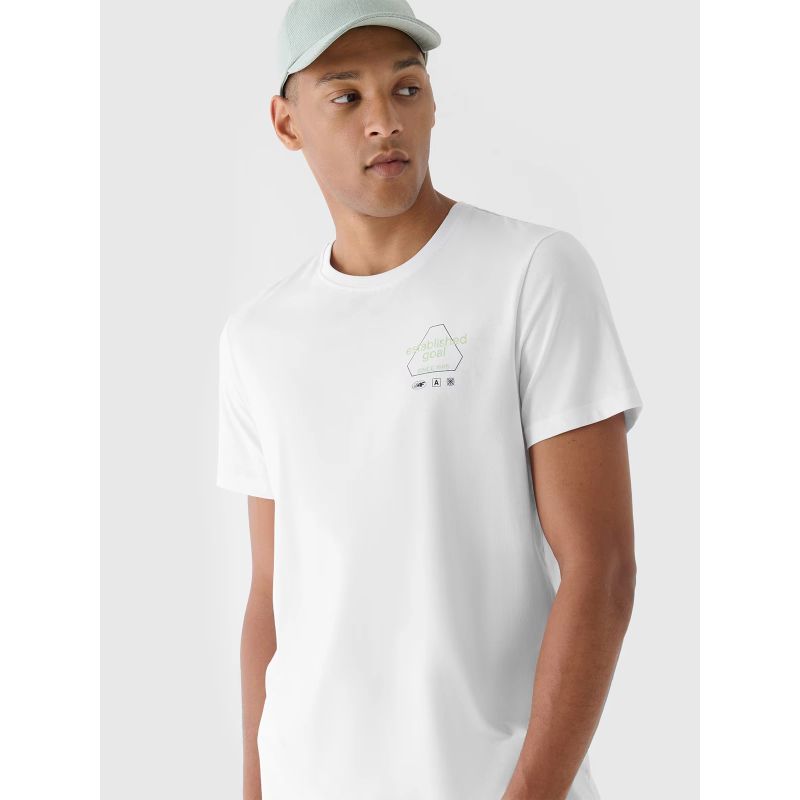 Men's regular printed T-shirt 4F 4FRAW24TTSHM2302-10S *Kategoria tymczasowa Your Sports Performance