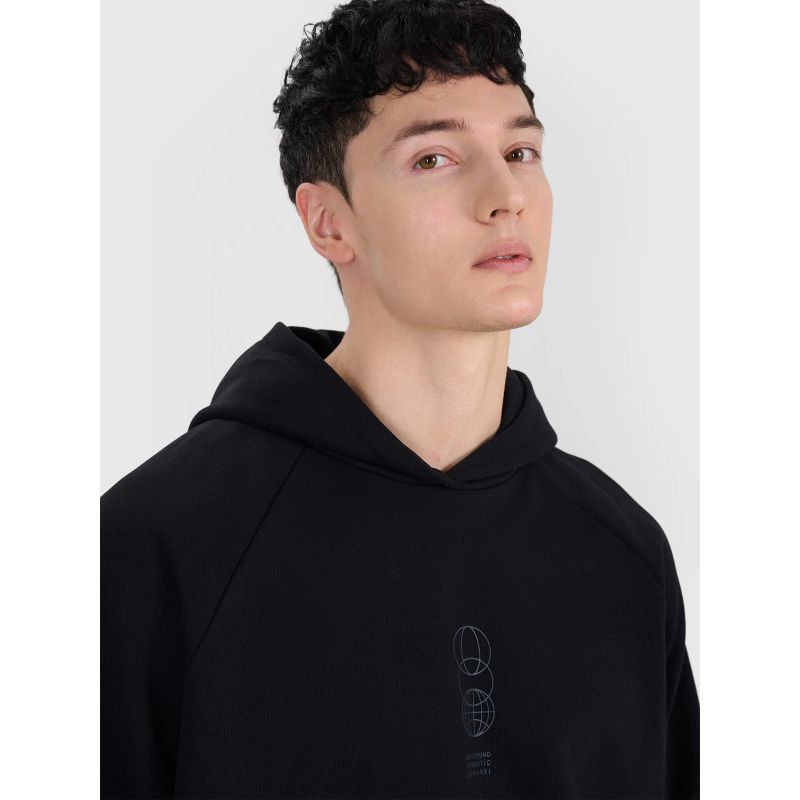 Men's sweatshirt with hood, open, 4F 4FRSS25TSWSM2111-20S *Kategoria tymczasowa Your Sports Performance