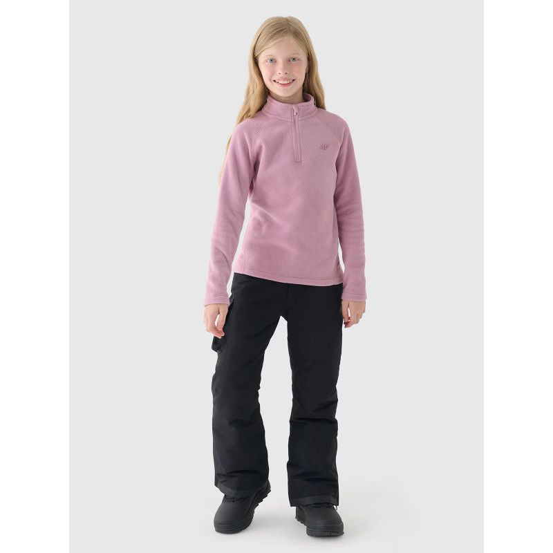 Girls' fleece thermal underwear (top) 4F Junior 4FJWAW24UFLEF052-56S *Kategoria tymczasowa Your Sports Performance