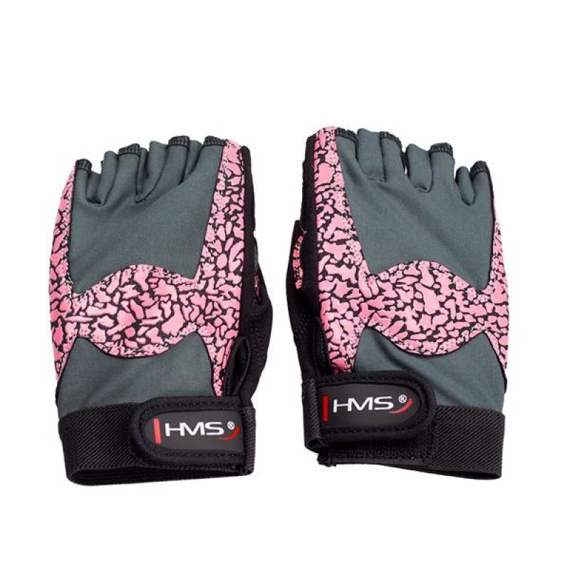 Gloves for the gym Pink / Gray W HMS RST03 rL Accessories/Gloves Your Sports Performance